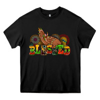 Black blessed afro woman hands Heavy Core Tee - AdoDesignShop