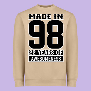 Made In 98 22 Years Of Awesomeness Heavyweight Sweatshirt Designed By Bettercallsaul