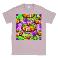 Lilac Mardi Gras king cake seamless pattern Classic Tee - BundleAndBundleShop