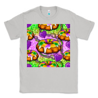 Moon Dust Mardi Gras king cake seamless pattern Classic Tee - BundleAndBundleShop