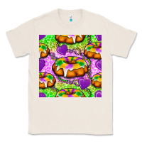 Natural Mardi Gras king cake seamless pattern Classic Tee - BundleAndBundleShop