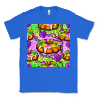 True Royal Mardi Gras king cake seamless pattern Classic Tee - BundleAndBundleShop