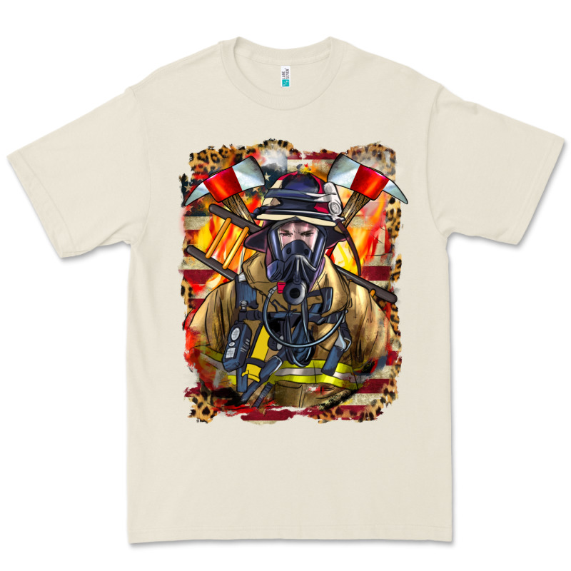 Firefighter Axe And Ladder Premium Tee by LillyAllenDesigns | Teevron