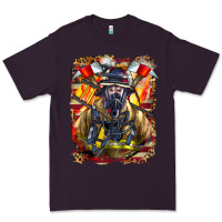 Plum firefighter axe and ladder Premium Tee - LillyAllenDesigns