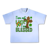 Grape Ice I Am Not Lucky I Am Blessed St. Patricks Urban Heavy Tee - BundleAndBundleShop