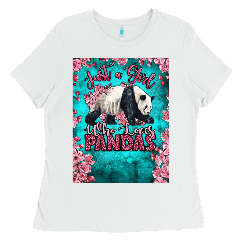 Just A Girl Who Loves Pandas Ladies Tee by LillyAllenDesigns | Teevron