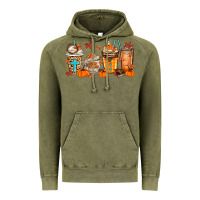 Vintage Olive give thanks coffee cups Vintage Hoodie - MaliasSmallBusiness