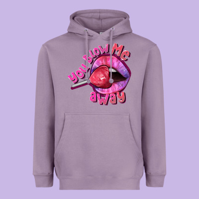 You Blow Me Away Valentine's Day Heavyweight Hoodie Designed By Fadigitalartstudio