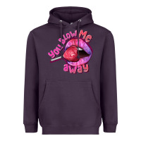 Plum You blow me away Valentine's Day Heavyweight Hoodie - FaDigitalArtStudio