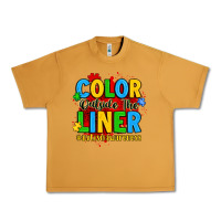 Peanut Butter color outside the liner autism awareness Urban Heavy Tee - JahusDesignShop