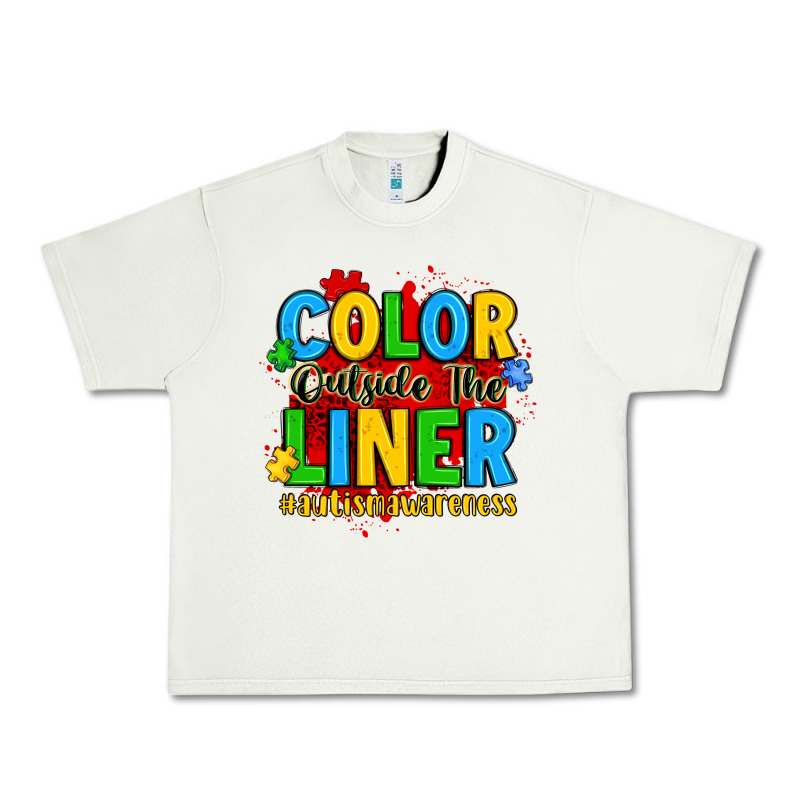 Color Outside The Liner Autism Awareness Urban Heavy Tee by JahusDesignShop | Teevron