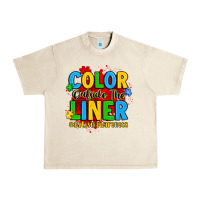 Sandshell color outside the liner autism awareness Urban Heavy Tee - JahusDesignShop