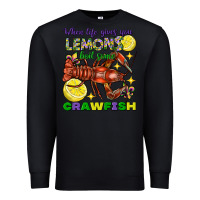 Black When life gives you lemons boil some crawfish Premium Sweatshirt - FaDigitalArtStudio