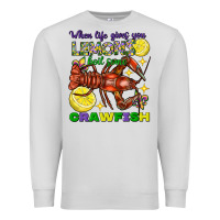 Dove Grey When life gives you lemons boil some crawfish Premium Sweatshirt - FaDigitalArtStudio