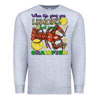 Heather Grey When life gives you lemons boil some crawfish Premium Sweatshirt - FaDigitalArtStudio
