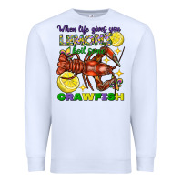 White When life gives you lemons boil some crawfish Premium Sweatshirt - FaDigitalArtStudio