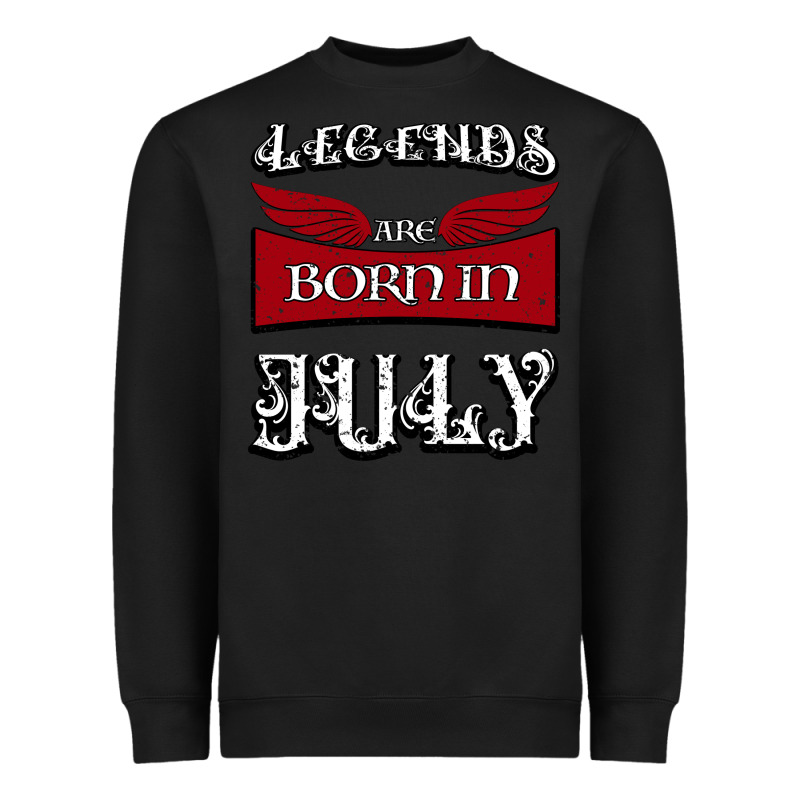Legends Are Born In July Heavyweight Sweatshirt by Bettercallsaul | Teevron