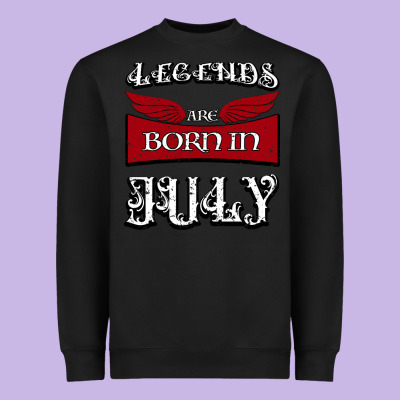 Legends Are Born In July Heavyweight Sweatshirt Designed By Bettercallsaul
