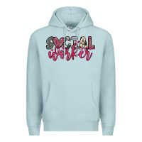 Blue Mist social worker Premium Hoodie - OliviaCreatesArt
