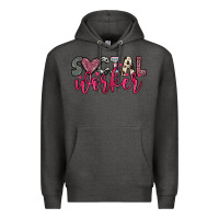 Charcoal Heather social worker Premium Hoodie - OliviaCreatesArt