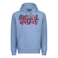 Colony Blue social worker Premium Hoodie - OliviaCreatesArt