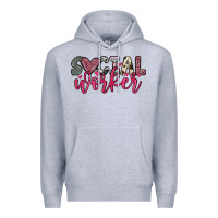 Heather Grey social worker Premium Hoodie - OliviaCreatesArt