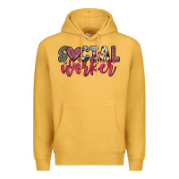 Mustard social worker Premium Hoodie - OliviaCreatesArt