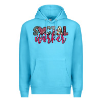 Ocean Blue social worker Premium Hoodie - OliviaCreatesArt