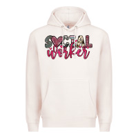 Pale Pink social worker Premium Hoodie - OliviaCreatesArt