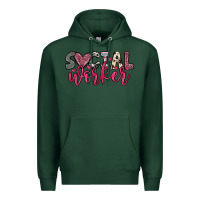Sports Green social worker Premium Hoodie - OliviaCreatesArt