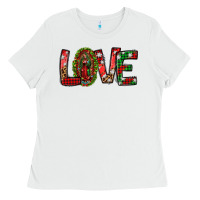 White our lady of guadalupe christmas love Ladies Tee - Jasminsmagicworld
