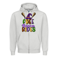Dove Grey free broom rides Zipper Hoodie - CowGirlArtShop