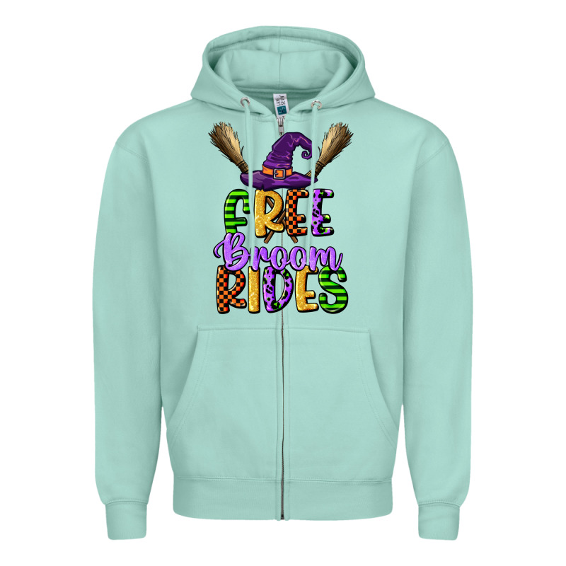 Free Broom Rides Zipper Hoodie by CowGirlArtShop | Teevron