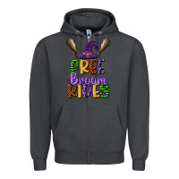 Smoke free broom rides Zipper Hoodie - CowGirlArtShop