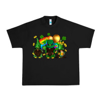 Black St. Patrick's afro gnomies with rainbow Urban Heavy Tee - BundleAndBundleShop
