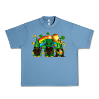 Pebble Blue St. Patrick's afro gnomies with rainbow Urban Heavy Tee - BundleAndBundleShop