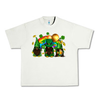 Pistachio St. Patrick's afro gnomies with rainbow Urban Heavy Tee - BundleAndBundleShop