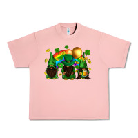 Salmon St. Patrick's afro gnomies with rainbow Urban Heavy Tee - BundleAndBundleShop