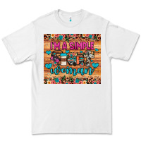 White i'm a simple woman Premium Tee - JahusDesignShop