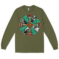 Army Green western windmill Long Sleeve Tee - Jasminsmagicworld