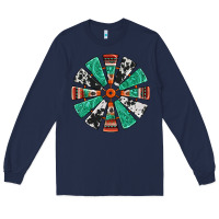 Navy western windmill Long Sleeve Tee - Jasminsmagicworld