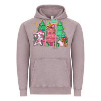 Vintage Zinc Unicorn Christmas trees Vintage Hoodie - NancyCooperArtShop