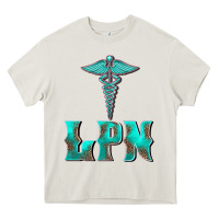 Cream licensed practical nurse medical symbol Heavy Core Tee - BarkalooDesign