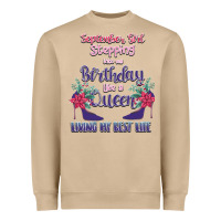 Mushroom Womens September Girl Stepping Into My Birthday Heavyweight Sweatshirt - Bettercallsaul