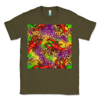 Army Green Mardi Gras Lobster Seamless Pattern Classic Tee - BundleAndBundleShop