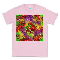 Bubblegum Pink Mardi Gras Lobster Seamless Pattern Classic Tee - BundleAndBundleShop