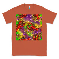 Copper Mardi Gras Lobster Seamless Pattern Classic Tee - BundleAndBundleShop