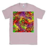 Lilac Mardi Gras Lobster Seamless Pattern Classic Tee - BundleAndBundleShop