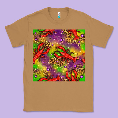 Mardi Gras Lobster Seamless Pattern Classic Tee Designed By Bundleandbundleshop