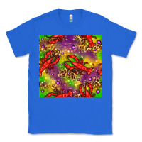 True Royal Mardi Gras Lobster Seamless Pattern Classic Tee - BundleAndBundleShop